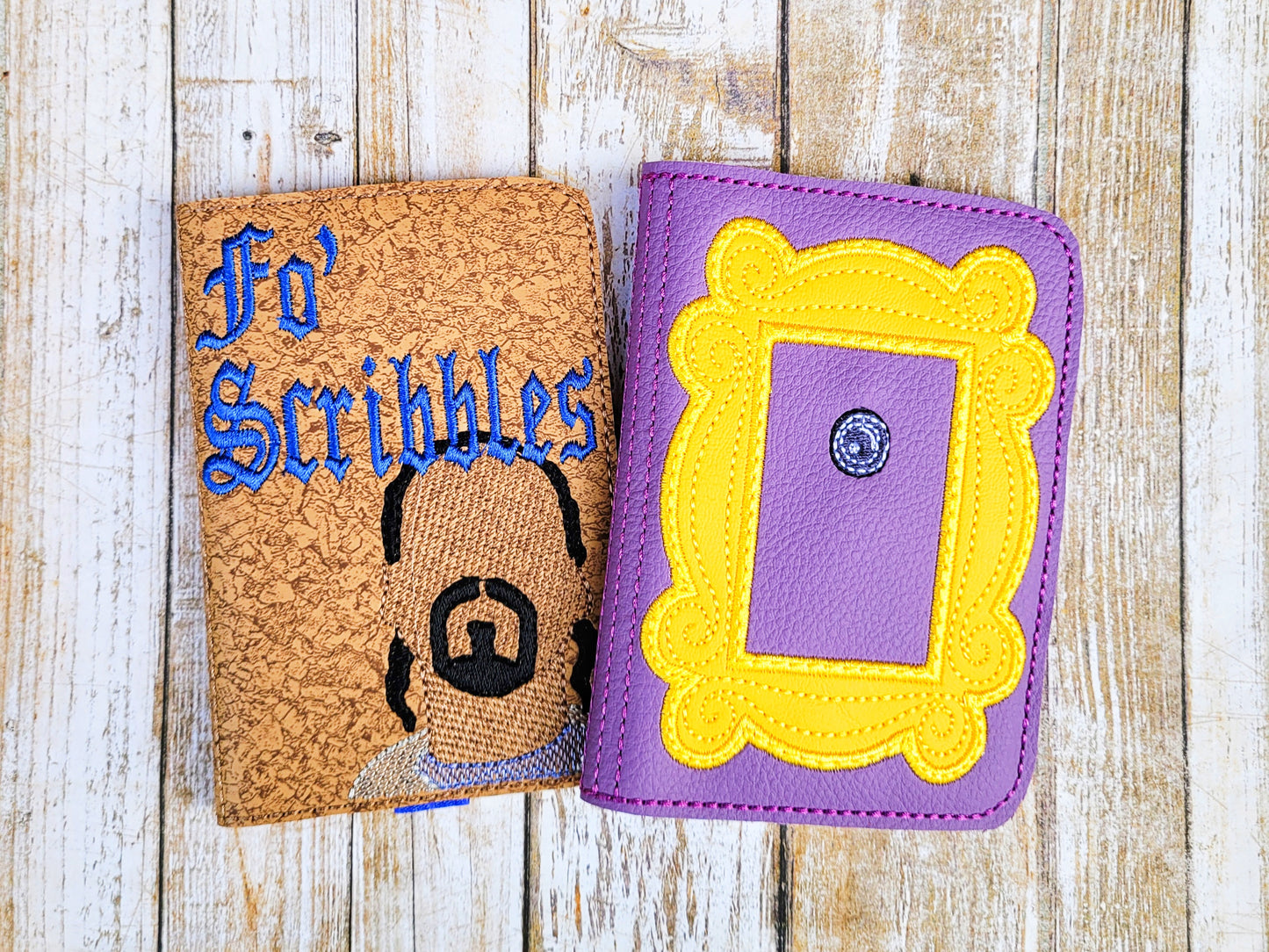 Embroidered Notebook Covers