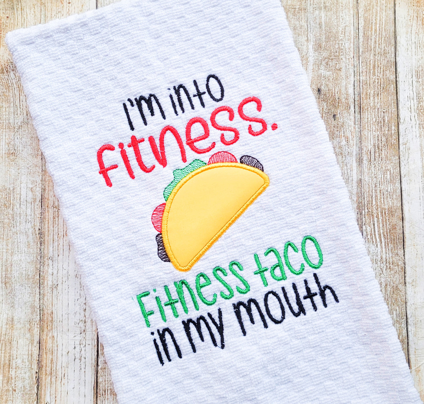 Fitness Taco Kitchen Towel