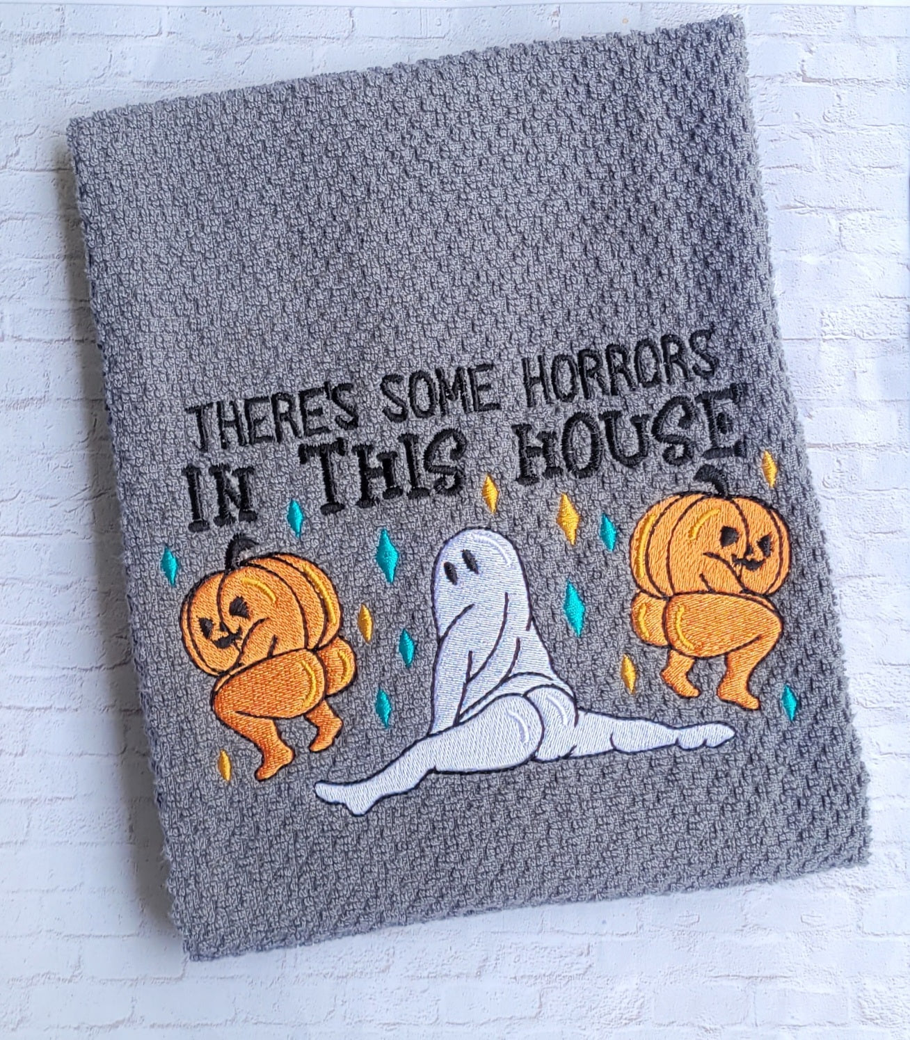 Embroidered Horror Towel