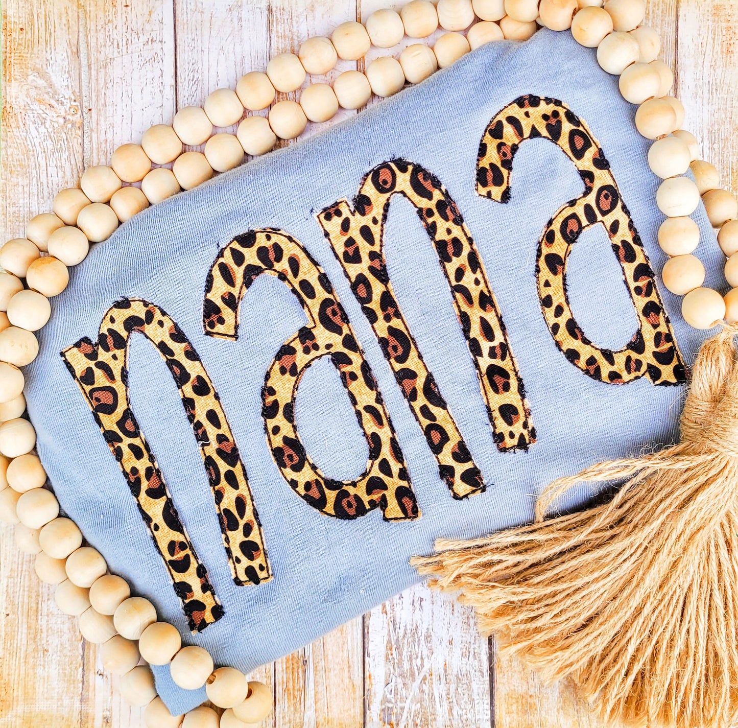 Embroidered Mama Applique Shirt