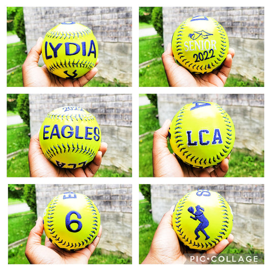 Personalized Embroidered Baseball/Softball
